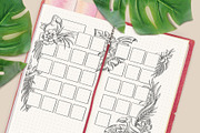 Tropical themed monthly calendar, a Stationery Template by Kate Snitser (Thumbnail 4 of 4)
