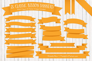 Sunshine Ribbon Banner Clipart, an Illustration by Amanda Ilkov