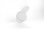 Cartoon I Heart Mom Cupcake Mockup, a Merchandise Mockup by Qaleb Studio (Thumbnail 2 of 2)