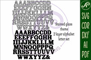 Stained glass alphabet set. 2 layer, an Object Graphic by A P Inspired Designs (Thumbnail 3 of 7)