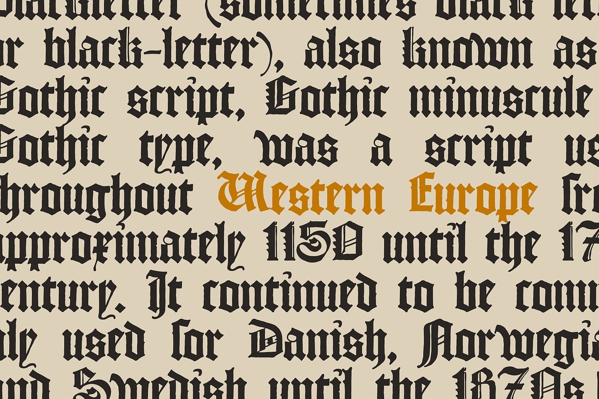 Saxon Textura blackletter, a Blackletter Font by kaer_shop (Photo 5 of 10)