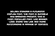 Golden Standar - Futuristic Font, a Sans Serif Font by Iqsiart Studio (Thumbnail 2 of 9)