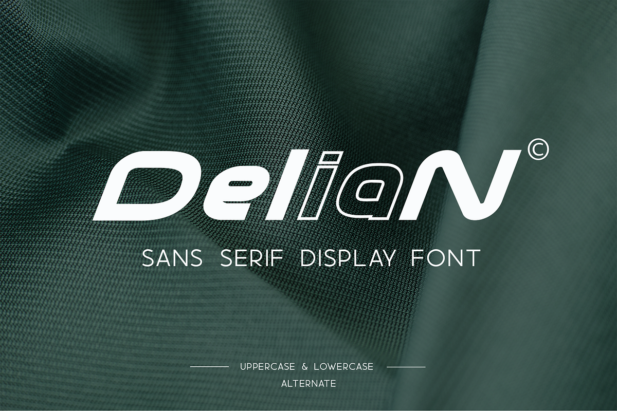 Delian - Sans Serif Font, a Sans Serif Font by ivan_artnivora (Photo 1 of 4)