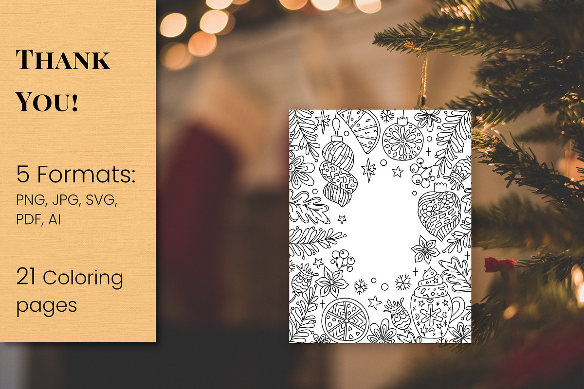 Christmas, New Year Frames & Borders, an Illustration by ChristinaDesigns (Photo 7 of 7)