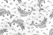 Fish Bones | Vector, a Food Illustration by Red Spruce's Vector Shop (Thumbnail 1 of 2)