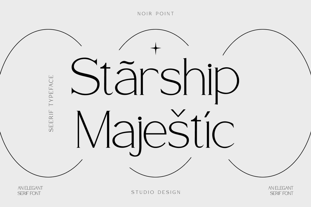 Noir Point – Luxury Serif Typeface, a Serif Font by Vadovastd (Photo 3 of 7)