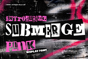 Submerge - Punk Display Font, a Sans Serif Font by Any-Type® Foundry (Thumbnail 1 of 9)