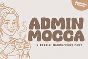 Admin Mocca - Display Food Font, a Handwritten Font by khurasan (Thumbnail 1 of 6)