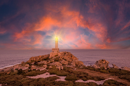 Faro Cabo Mayor lighthouse in Santan, a Nature Photo by savanter