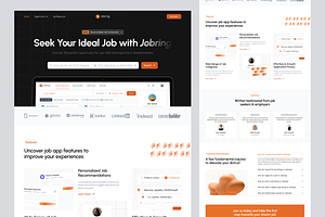 Jobring - Job Board Landing Page, a Landing Page Template by keffidesign