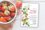 Berry Sweet Baby Shower Invitation, an Invitation Template by SvetaArtStore (Thumbnail 9 of 9)