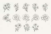 Floral Line Art, an Illustration by Helospace (Thumbnail 7 of 10)
