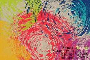 Swirly Swoosh Paint PS Brushes