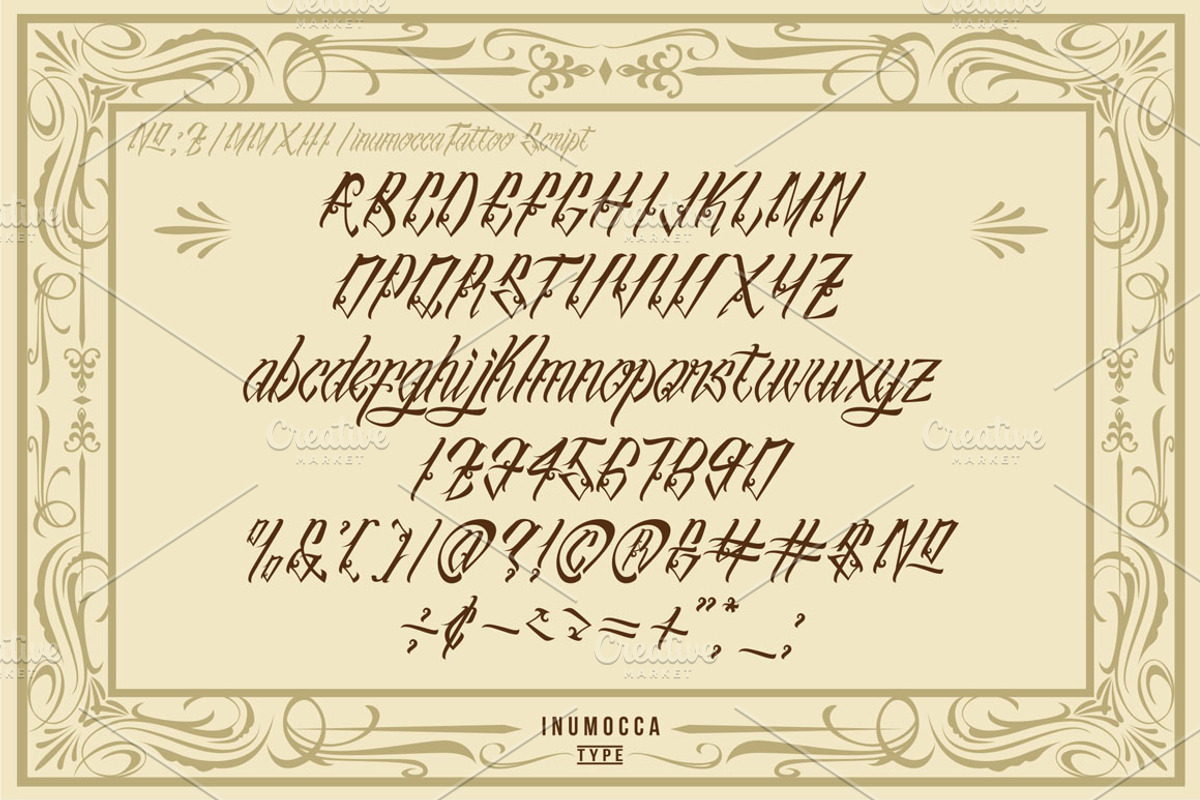 inuTattoo Script + Poster Vector preview 2