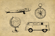 Vintage Travel Illustrations, an Icon by Hatch Design Workshop (Thumbnail 5 of 10)