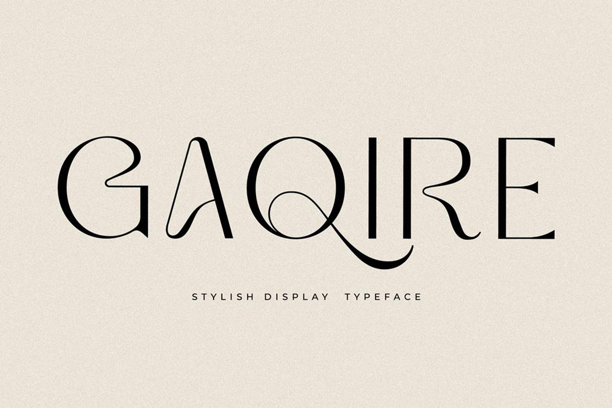 Gaqire Stylish Display Typeface, a Sans Serif Font by Storytype Studio (Photo 1 of 14)