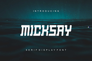 Micksay - Font, a Serif Font by artchiles_design (Thumbnail 1 of 5)