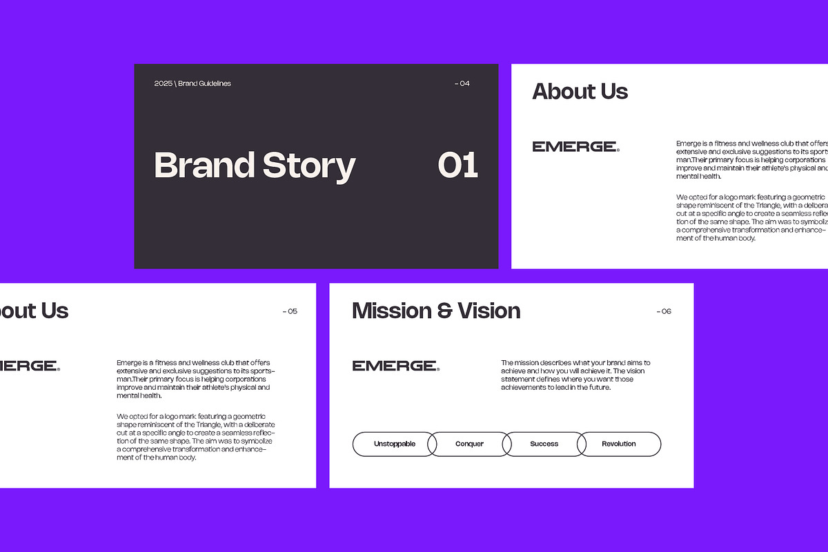 Brand Guidelines 2025, a Branding & Logo Template by Nowshinz Shoma (Photo 2 of 8)
