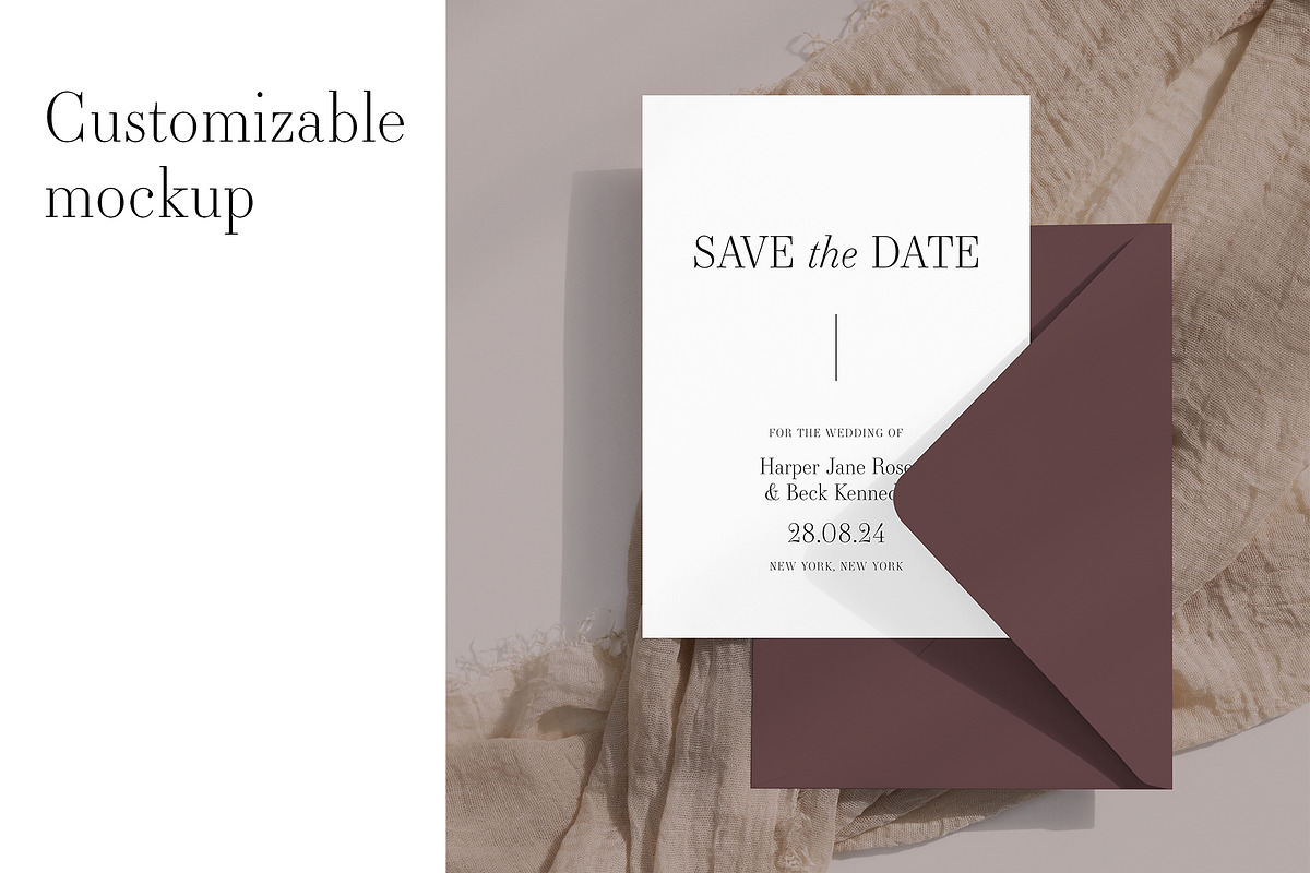 Customizable Card Mockup 5x7 8e b32, an Advertising Mockup by PawMockups (Photo 3 of 12)
