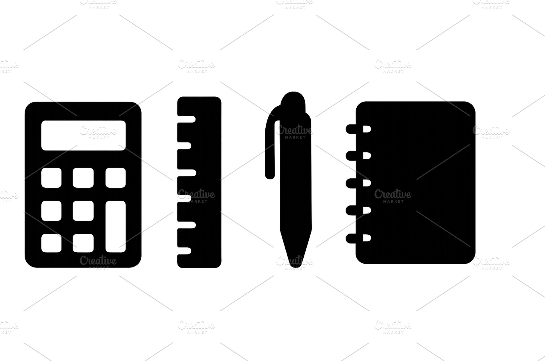 Office supplies arranged neatly on a, a School & Education Photo by ZinetroN