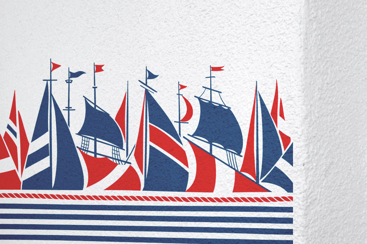 16 Nautical Retro Patterns & Borders, a Pattern Graphic by Adiemus (Photo 13 of 13)