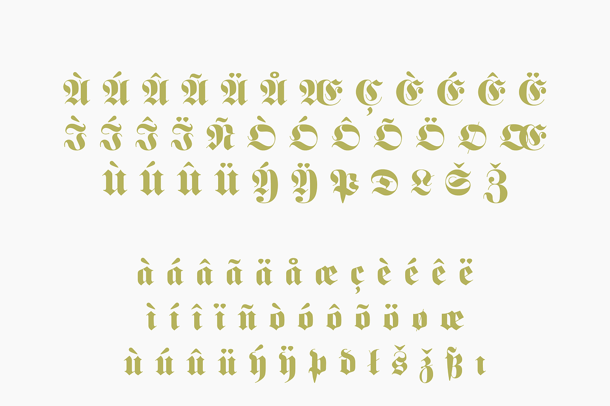 Sampil – A Nostalgic BlackLetter, a Blackletter Font by Creative Foundry (Photo 8 of 8)