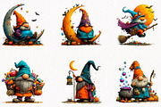 Halloween Gnome Clipart, a Seasonal Illustration by fashionaddict (Thumbnail 2 of 7)