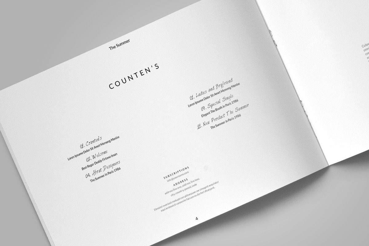 The Summer Catalogue, a Brochure Template by Firtana (Photo 10 of 14)