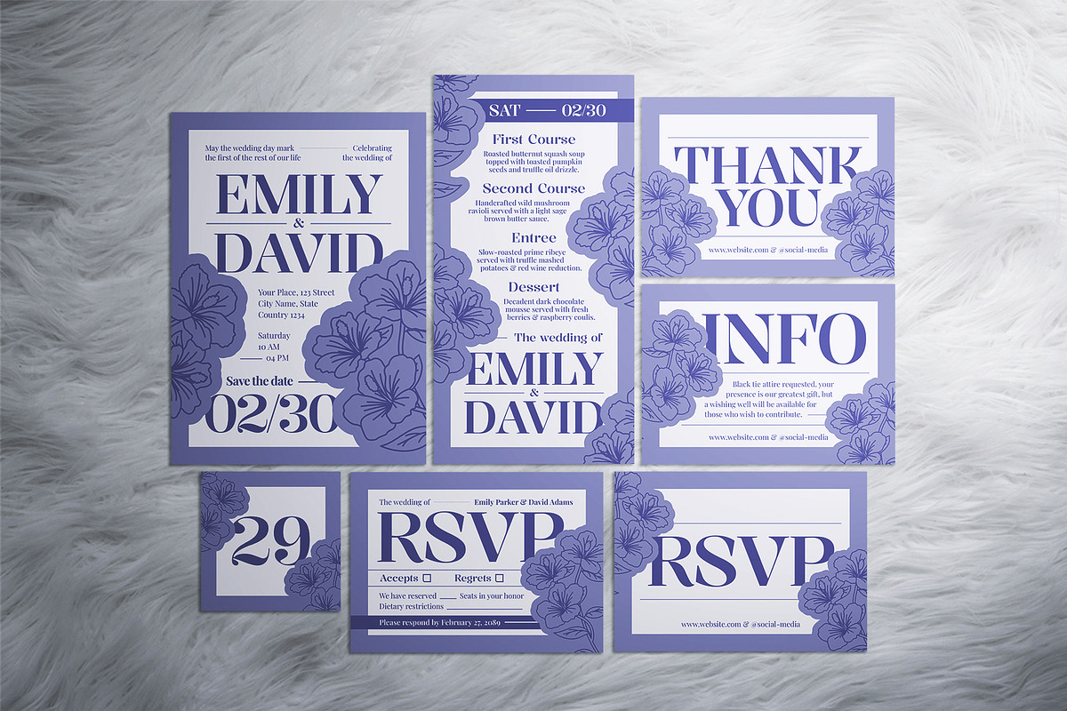 Illustrative Wedding Invitation, an Invitation Template by The Good Store (Photo 1 of 4)