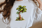 Whimsical summer palm tree clipart, an Illustration by Designworld (Thumbnail 7 of 7)