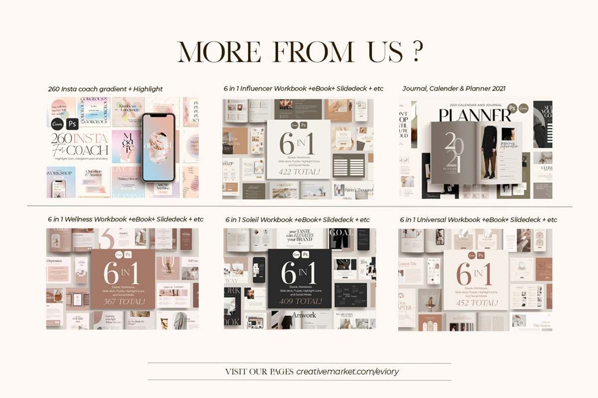 6 in 1 Bundle Coach Creator CANVA PS, a Magazine Template by Eviory (Photo 103 of 106)