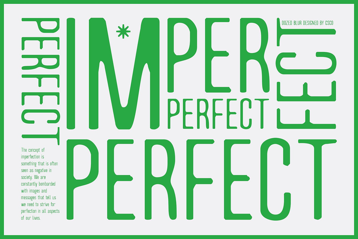 Dozed Blur, a Sans Serif Font by Craft Supply Co. (Photo 4 of 8)