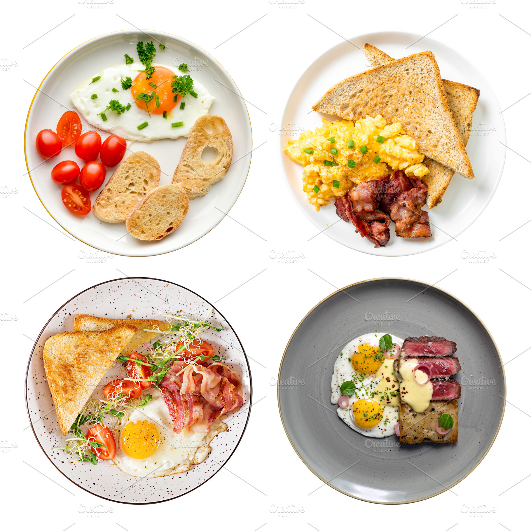 Set of english breakfast isolated, a Food & Drink Photo by BOOCYS