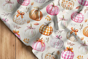 Pumpkin Pastel Seamless Pattern, a Pattern Graphic by Kreeya Art Shop (Thumbnail 2 of 9)