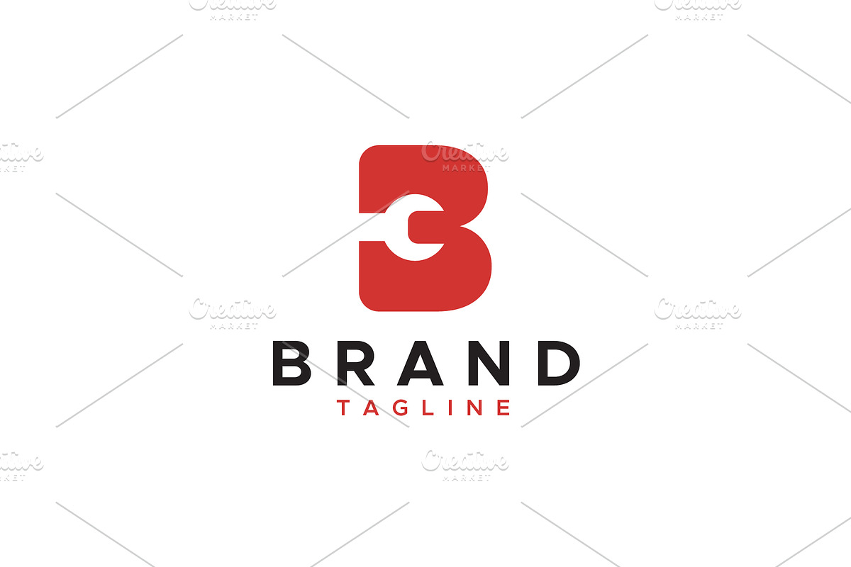 Letter B repair wrench logo design, a Branding & Logo Template by Amadul11 (Photo 1 of 3)