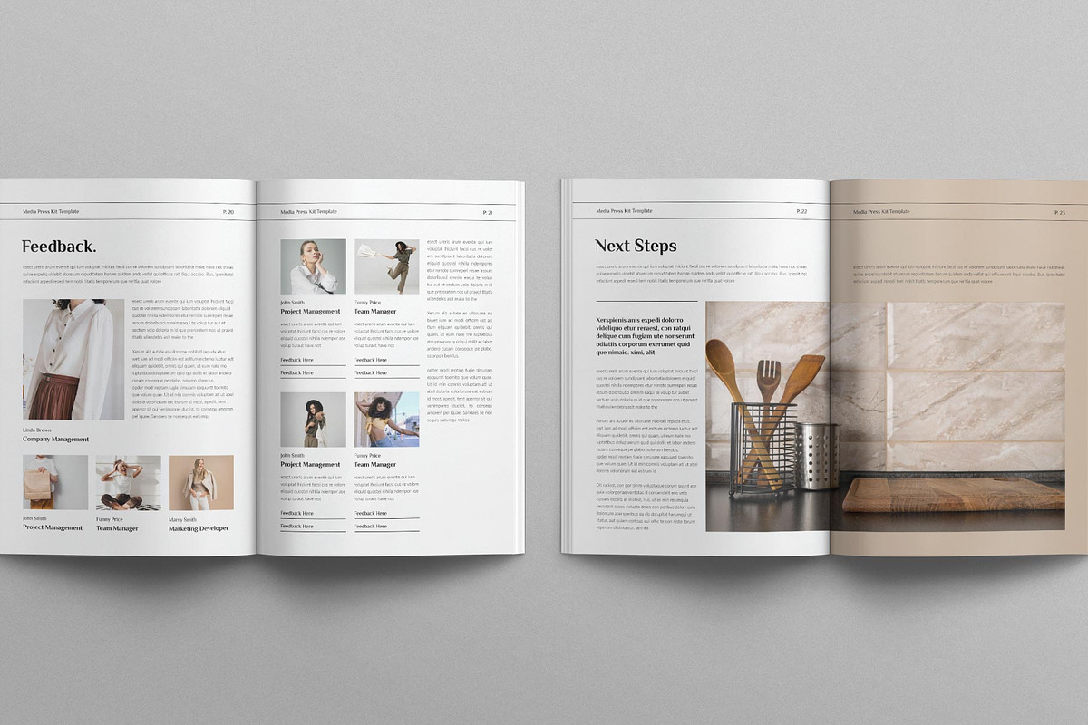 Media Press Kit Template, a Magazine Template by E-Type (Photo 8 of 9)