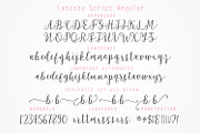 Latosha Script, a Script Font by Genesis Lab (Thumbnail 8 of 9)