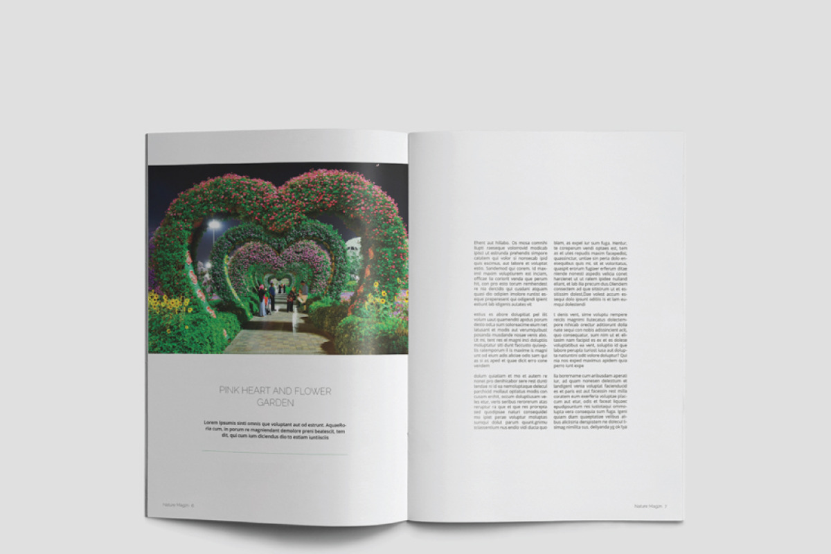 Nature Magazine, a Magazine Template by Alhaytar (Photo 4 of 15)