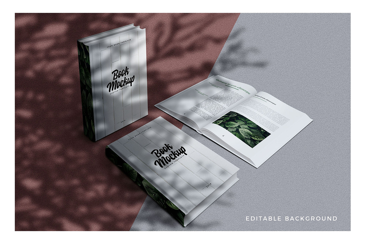 Moody Book Mockup Collection, a Print Template by AndrewPixel (Photo 2 of 11)