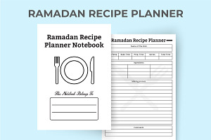 Ramadan Recipe Notebook Template