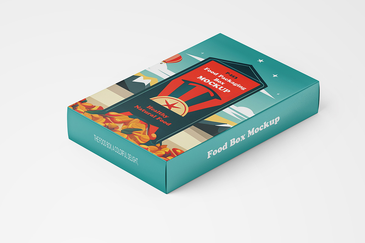 Vertical Food Packaging Box Mockup, a Packaging Mockup by Ram Studio LLC (Photo 6 of 11)