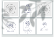 Marine Woman`s Logo, Frames, Element, a Person Illustration by Ojeny shop (Thumbnail 3 of 6)