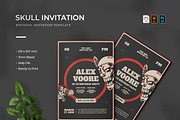 Skull - Birthday Invitation, a Print Template by VUNIRA (Thumbnail 1 of 2)