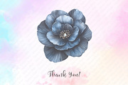 Glitter Luxury Black Spring Flower, an Illustration by Watercolor design (Thumbnail 12 of 12)