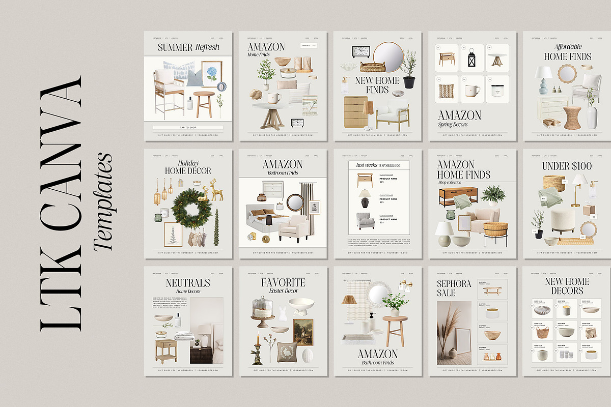 20 Canva LTK Instagram Template | Amare Creative
