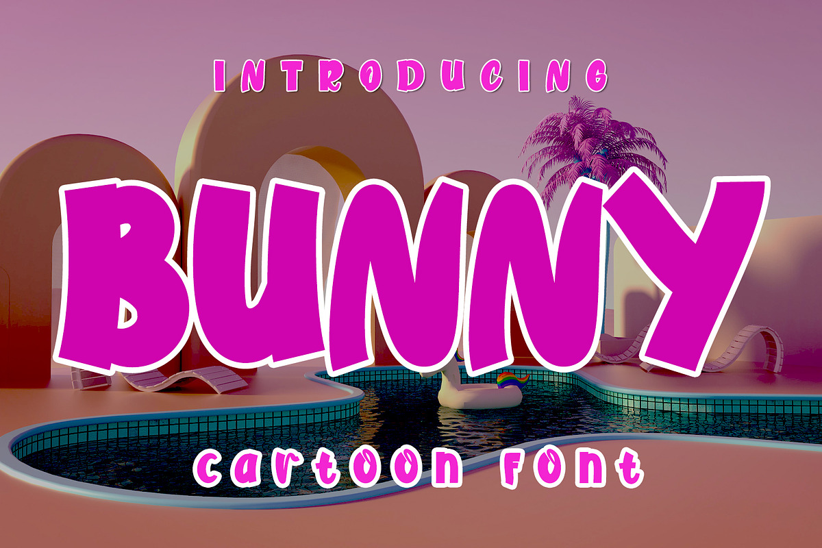Bunny Bold –  Cute Cartoon Font, a Script Font by Bercreative (Photo 1 of 4)