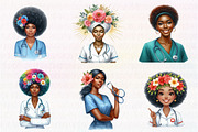 African Nurse Woman Clipart, an Illustration by CreationArt (Thumbnail 4 of 5)
