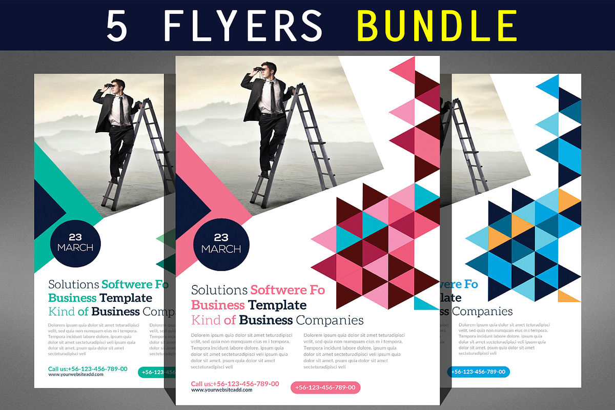 Big Corporate Business Flyer Bundle, a Flyer Template by Graphic Templates (Photo 1 of 6)