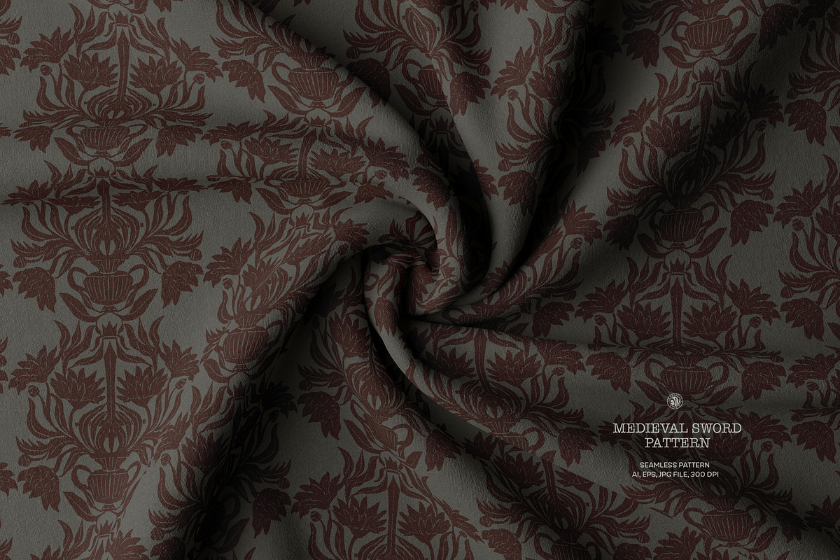 Medieval Sword Wallpaper, a Wallpaper Graphic by Bloomart Studio (Photo 3 of 6)
