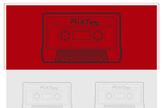 Retro Mix Tape Vector Art, an Object Illustration by CarWrap design (Thumbnail 2 of 3)